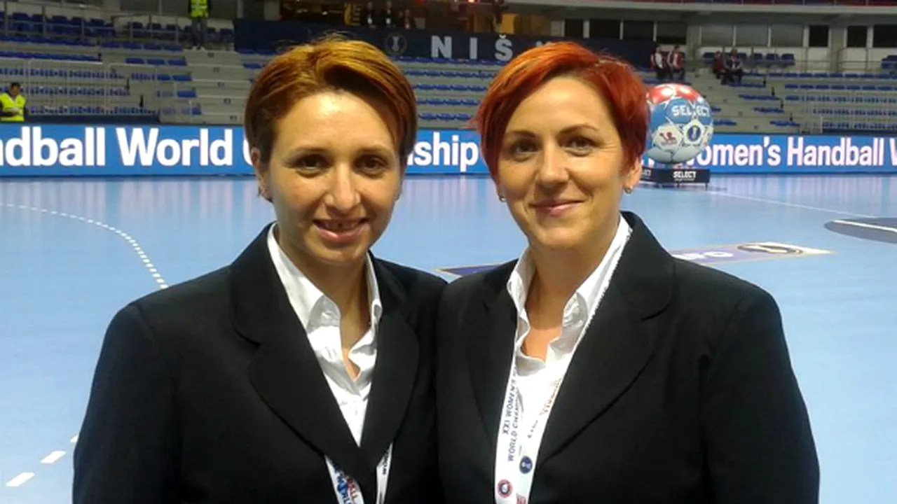 Diana Florescu și Anamaria Stoia vor arbitra la CM de handbal feminin din 2015