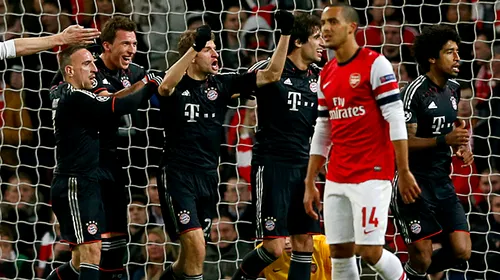 Rețeta nemțească! **Arsenal – Bayern 1-3!** Bavarezii sunt ca și calificați în sferturi