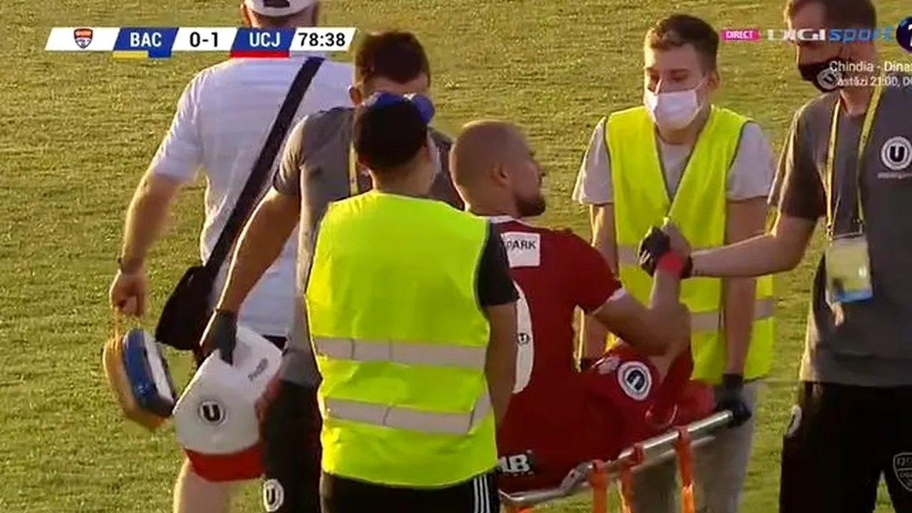 S-a aflat cât va lipsi Gabriel Tamaș! Fanii lui U Cluj răsuflă ușurați. Nu are ruptură de ligamente | EXCLUSIV