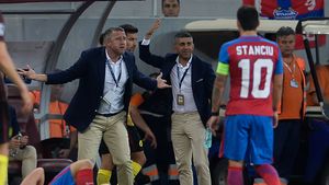 "Dacă joci așa, o să râdă City de noi!" Reghecampf, acuzat de Becali că a greșit tactica. Discuția purtată înainte de cea mai drastică înfrângere din istorie pe teren propriu