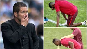 Asta înseamnă să te antreneze Simeone! VIDEO | Imagini șocante din cantonamentul lui Atletico: un jucător abia adus nu a putut face față cerințelor lui "Cholo". Ce a pățit