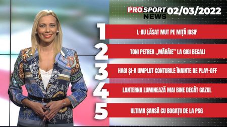 ProSport NEWS | Mutu, în locul lui Iosif la Rapid! Cele mai importante știri ale zilei | VIDEO
