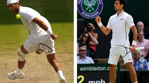Djokovic, în finală la Wimbledon, după un meci de vis cu Del Potro: 7-5, 4-6, 7-6(2), 6-7(6), 6-3! „A fost cel mai bun meci în care am jucat vreodată”