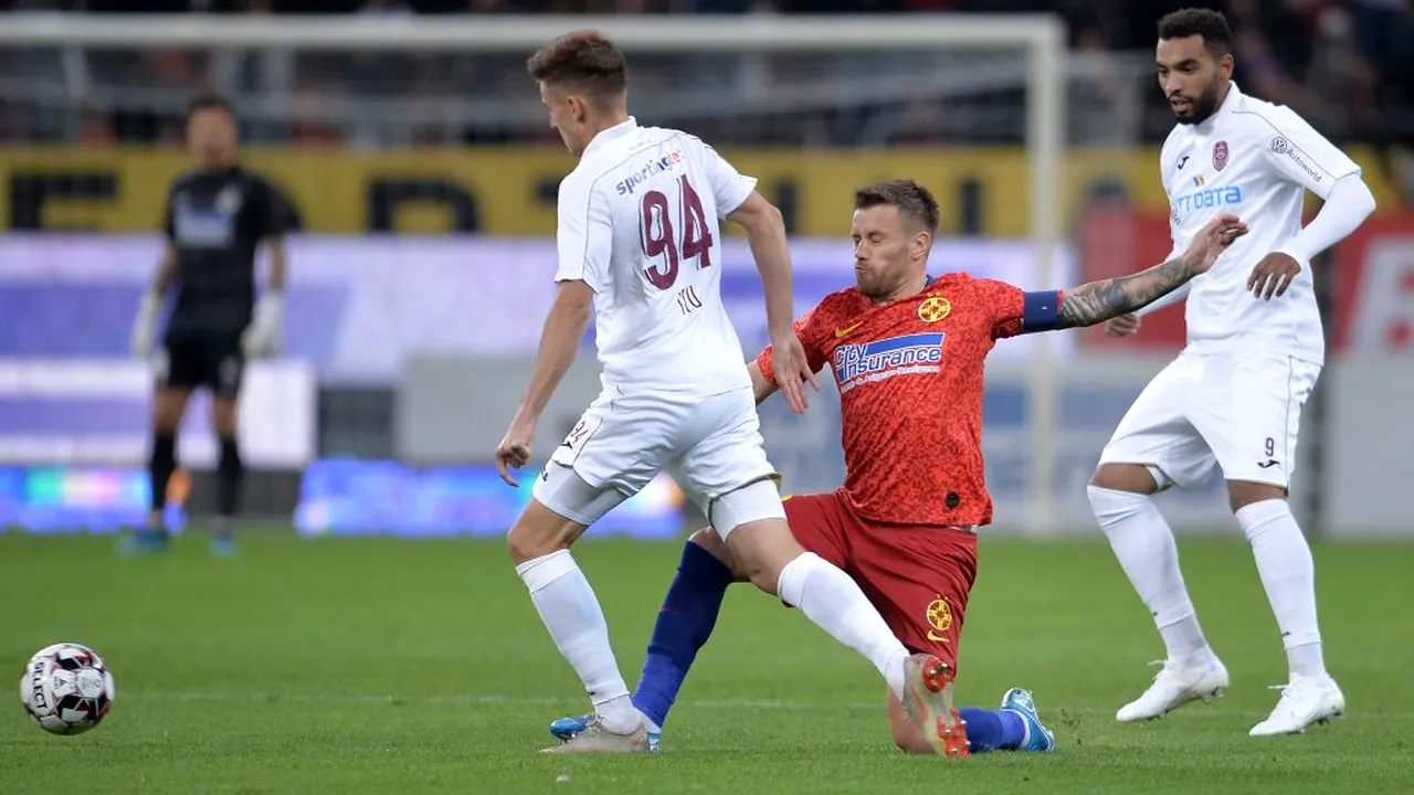 FCSB - CFR 0-0. Mult zgomot pentru nimic! Vicecampioana putea da lovitura în prelungiri, deși nu a existat în repriza a doua în ofensivă. Cristea a lovit bara, Culio a irosit o șansă uriașă în minutul 90