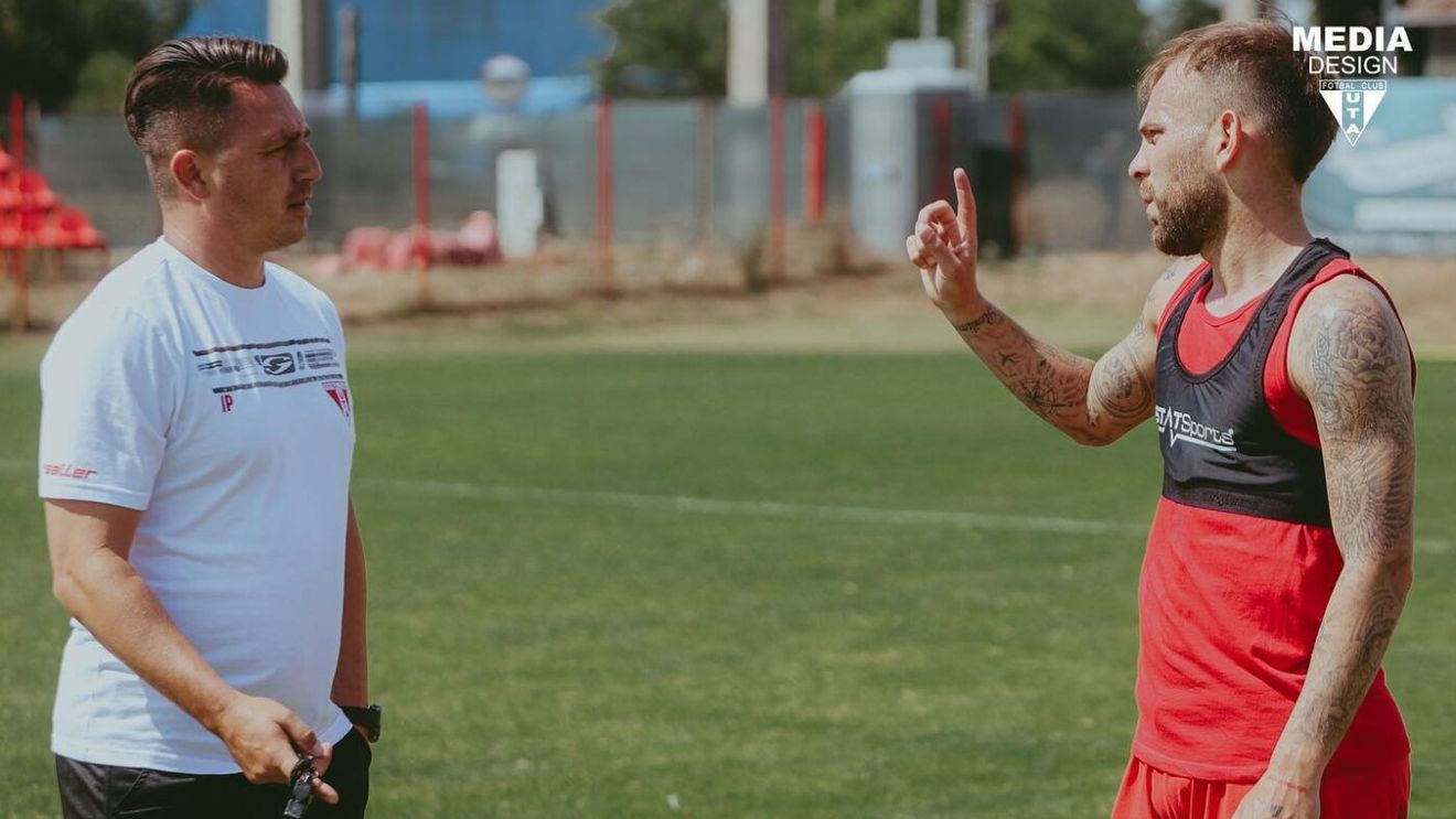 Poenaru și Cascini s-au reîntâlnit la UTA, mijlocașul argentinian e luat în calcul pentru meciul de la Pitești!