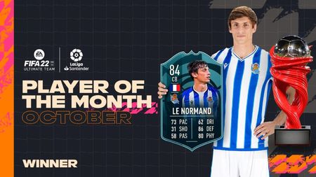 Robin Le Normand este jucătorul lunii din eLa Liga! Recenzia completă a cardului pe poziția de fundaș central