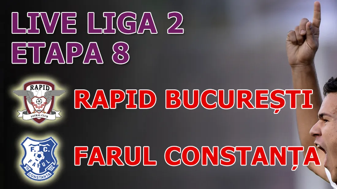 Rapid București - Farul Constanța 3-2!** Giuleștiul explodează la golul lui Ioniță din prelungiri