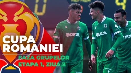 Cupa României, faza grupelor | CSC Dumbrăvița a primit tot patru goluri de la Rapid, Concordia Chiajna a pierdut cu FC Hermannstadt fiind văduvită de arbitri de cel puțin un gol