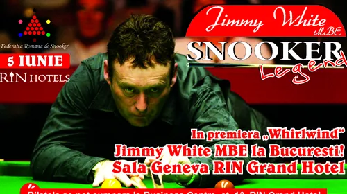 Vezi aici dacă ai câștigat bilete la demonstrația de snooker „Jimmy White”!