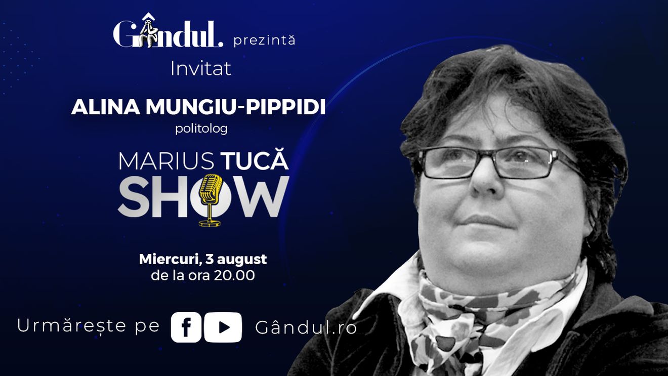 Marius Tucă Show începe miercuri 3 august, de la ora 20.00, pe gandul.ro