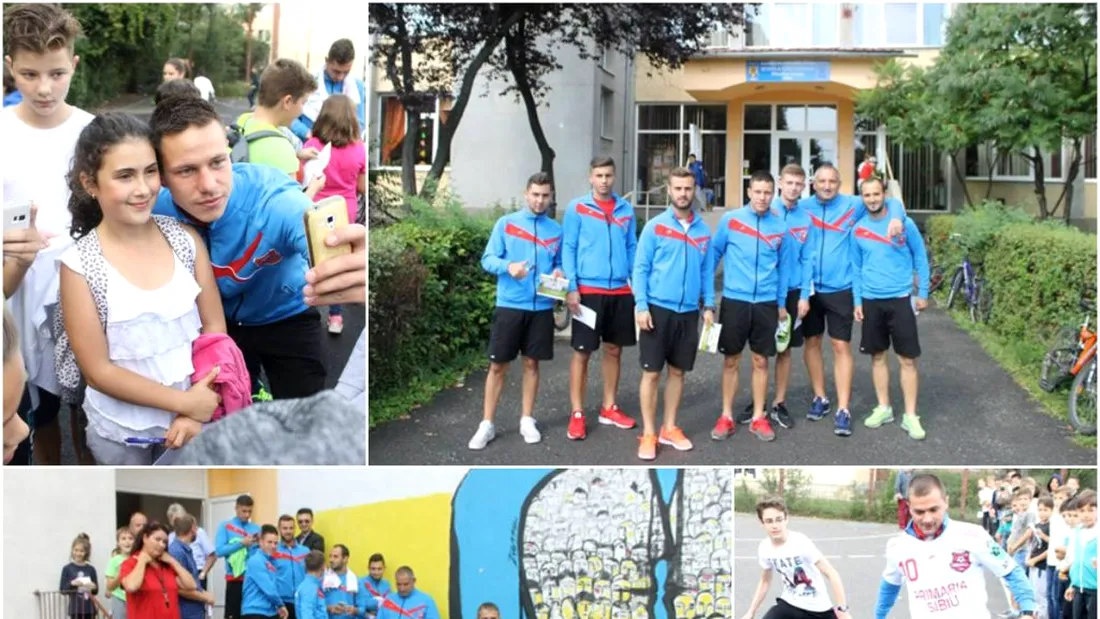 AFC Hermannstadt a pornit** un proiect de promovare a fotbalului în școlile și liceele din Sibiu | FOTO