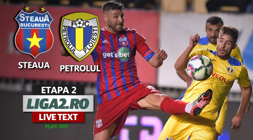 Steaua câștigă derby-ul cu Petrolul, după ce a întors scorul în Ghencea! Chipirliu, goluri după un penalty controversat și o gafă incredibilă a portarului Avram