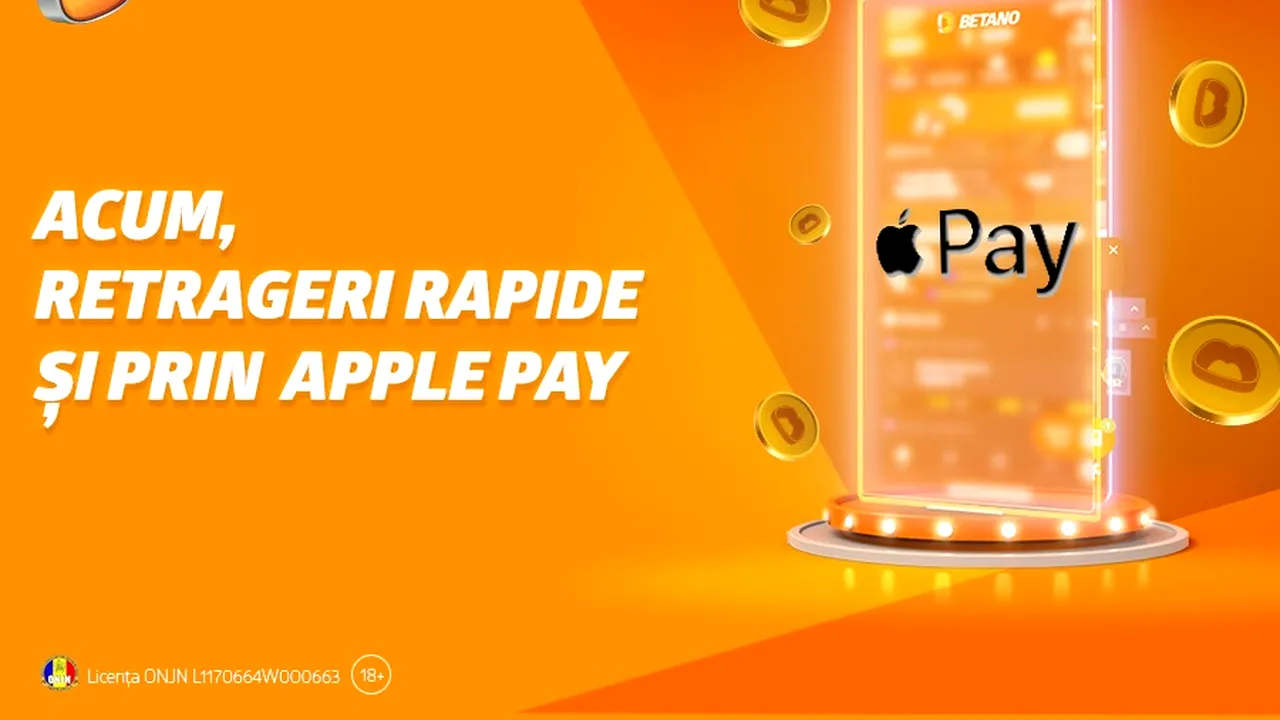 ADVERTORIAL | Pe Betano poți retrage câștigurile tale prin Apple Pay