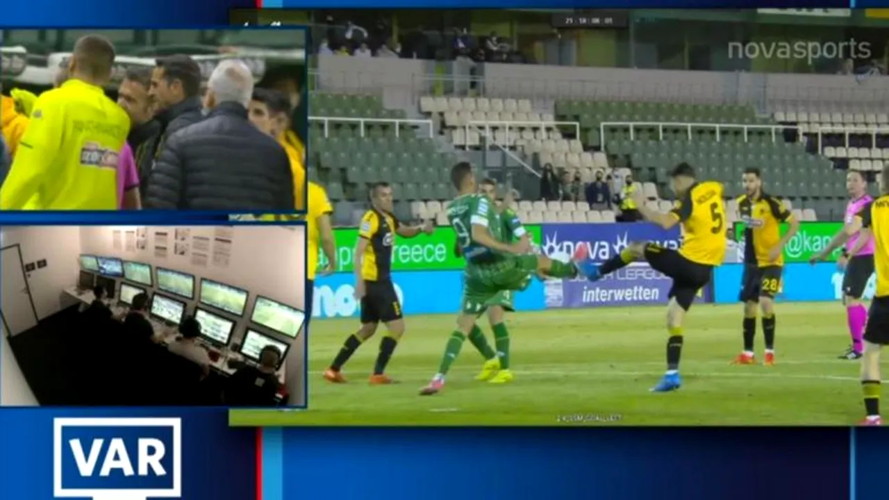 Ionuț Nedelcearu, fază incredibilă în derby-ul Panathinaikos - AEK. Fundașul a intrat în minutul 89 și a provocat un penalty + Boloni, ca și dat afară | VIDEO