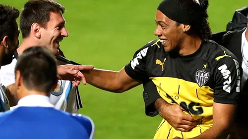 O sosie a lui Ronaldinho a intrat peste Messi la antrenament. Argentinianul a fost convins că îl are în față pe 
