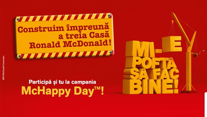 (P) De McHappy Day fii alături de Fundația pentru Copii Ronald McDonald