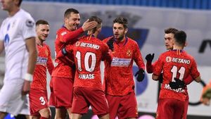 Sergiu Buș, dialog spumos cu Ionuț Vînă. „Ooo, gleznă fină!” Ce i-a transmis Dennis Man atacantului | FOTO