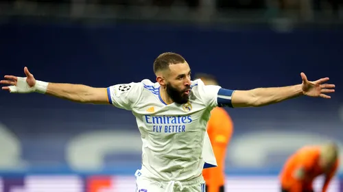 Karim Benzema a pus umărul la reușită pentru Real Madrid în meciul cu Șahtior Donețk! Spaniolii, primii care au atins borna de 1000 de goluri în Liga Campionilor