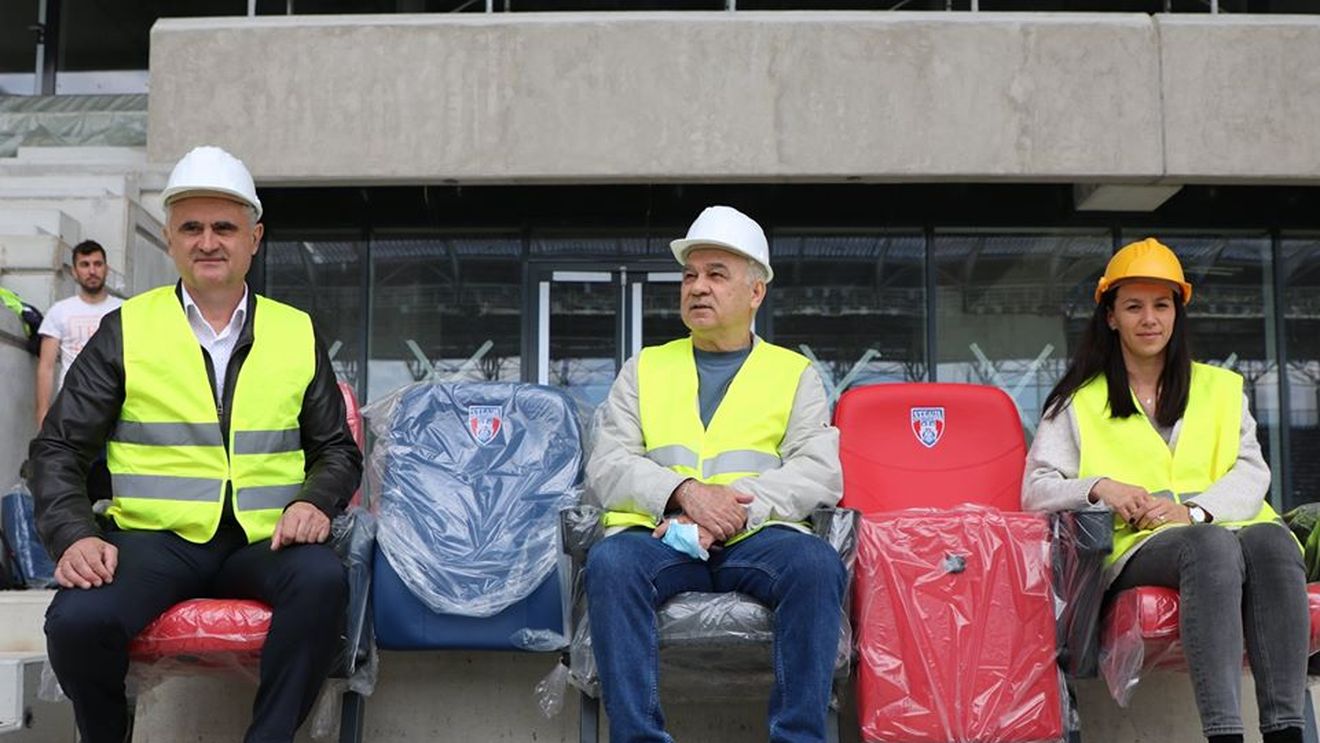 Anghel Iordănescu, în vizită la Stadionul Steaua, alături de actualul antrenor al CSA, Daniel Oprița: „Sunt impresionat!”. Noutățile din Ghencea | FOTO & VIDEO