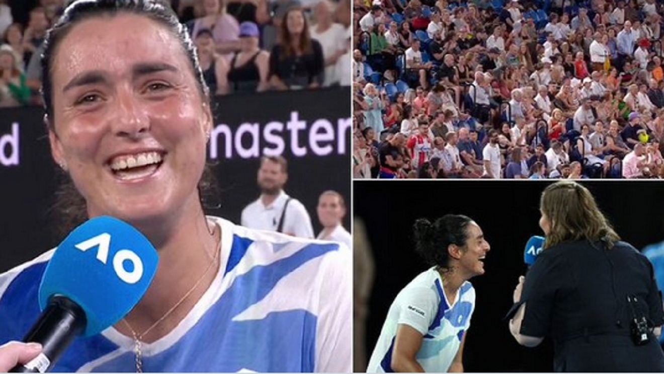 „La noapte îl pun la treabă pe soțul meu!" A doua favorită de la Australian Open a surprins asistența după meciul dramatic din primul tur | VIDEO