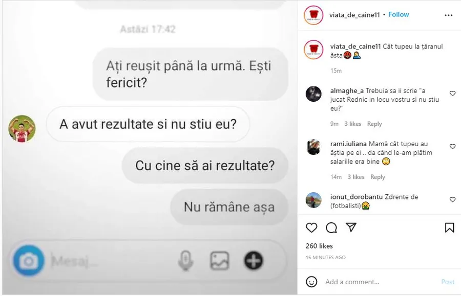 Discuția dintre Filip si suporteri, publicată de ultrași