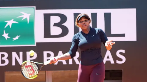 Serena Williams a revenit pe teren, după o lună și jumătate de absență! Cum s-a descurcat americanca la Roma și ce a spus la final de meci