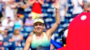 Reacția Simonei Halep după prima victorie împotriva Kristinei Mladenovic