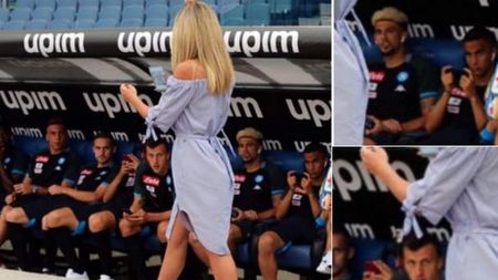 N-au fost ochi decât pentru ea! FOTO | Cum arată jurnalista care i-a lăsat cu gura căscată pe Chiricheș și colegii lui la meciul cu Lazio