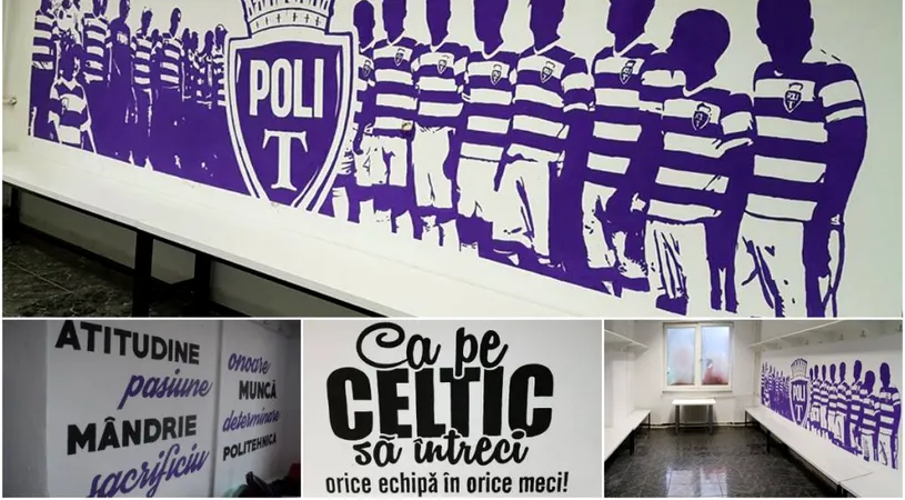 FOTO | Suporterii Politehnicii au renovat vestiarul 