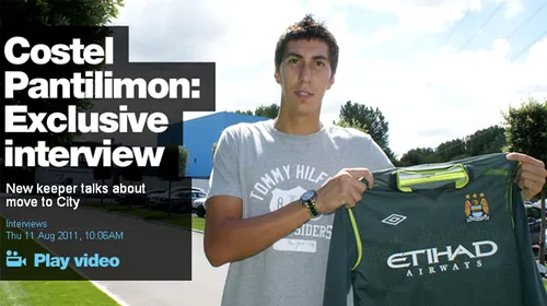 VIDEO Primul interviu dat de Pantilimon în Anglia!** „United, Inter și Arsenal l-au vrut înainte să ajungă aici!” Vezi cum îl prezintă City