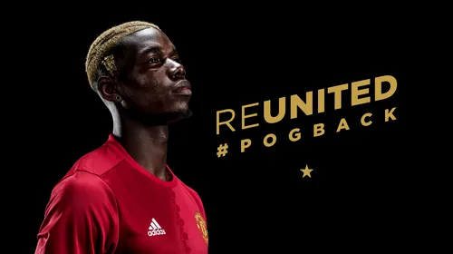 OFICIAL | Pogba a semnat un contract pe cinci sezoane cu <i class='ep-highlight'>Manchester</i> <i class='ep-highlight'>United</i>! Suma oficială de transfer e de 105 milioane de euro, englezii plătesc de fapt 223 de milioane