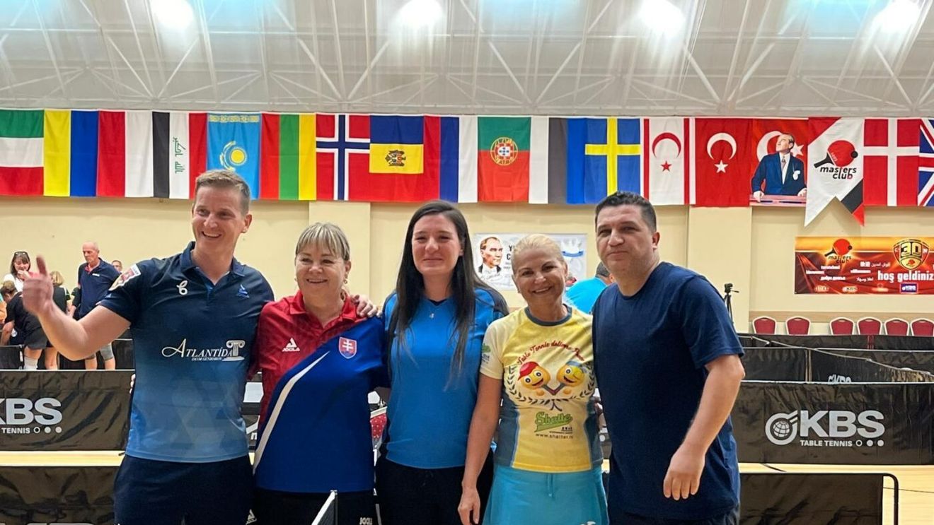 Născută campioană! La 63 de ani, Maria Gaftea a urcat de patru ori pe podium la turneul internațional de tenis de masă Antalya International Masters. SPECIAL