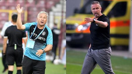 Dan Petrescu vs. Laurențiu Reghecampf, duel în premieră. Comparație între cei mai „grei” antrenori din Liga 1. „Bursucul” are trofeele, „Reghe” deține performanțe internaționale superioare