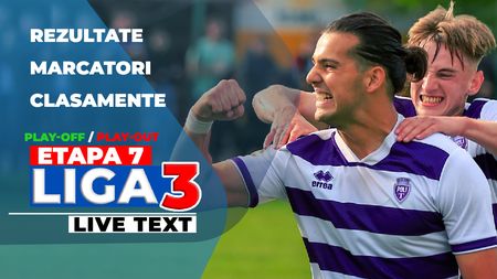 Liga 3, etapa 7 din play-off și play-out | Mediașul pierde acasă, Bistrița înregitrează scorul rundei. Pași greșiți pentru FC Bihor și Poli Timișoara. CS Dinamo și CS Afumați și-au umilit adversarii, CS Blejoi a câștigat derby-ul cu Popești