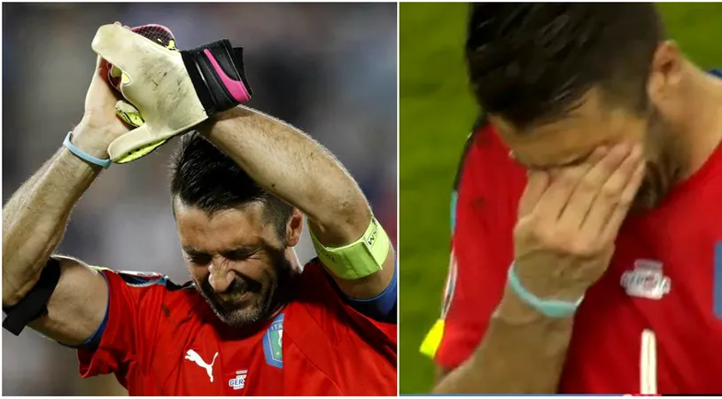 Și LEGENDELE plâng câteodată! FOTO IMPRESIONAT | Uriașul Buffon, în lacrimi după sfertul cu Germania! Gest de mare fair-play al italianului