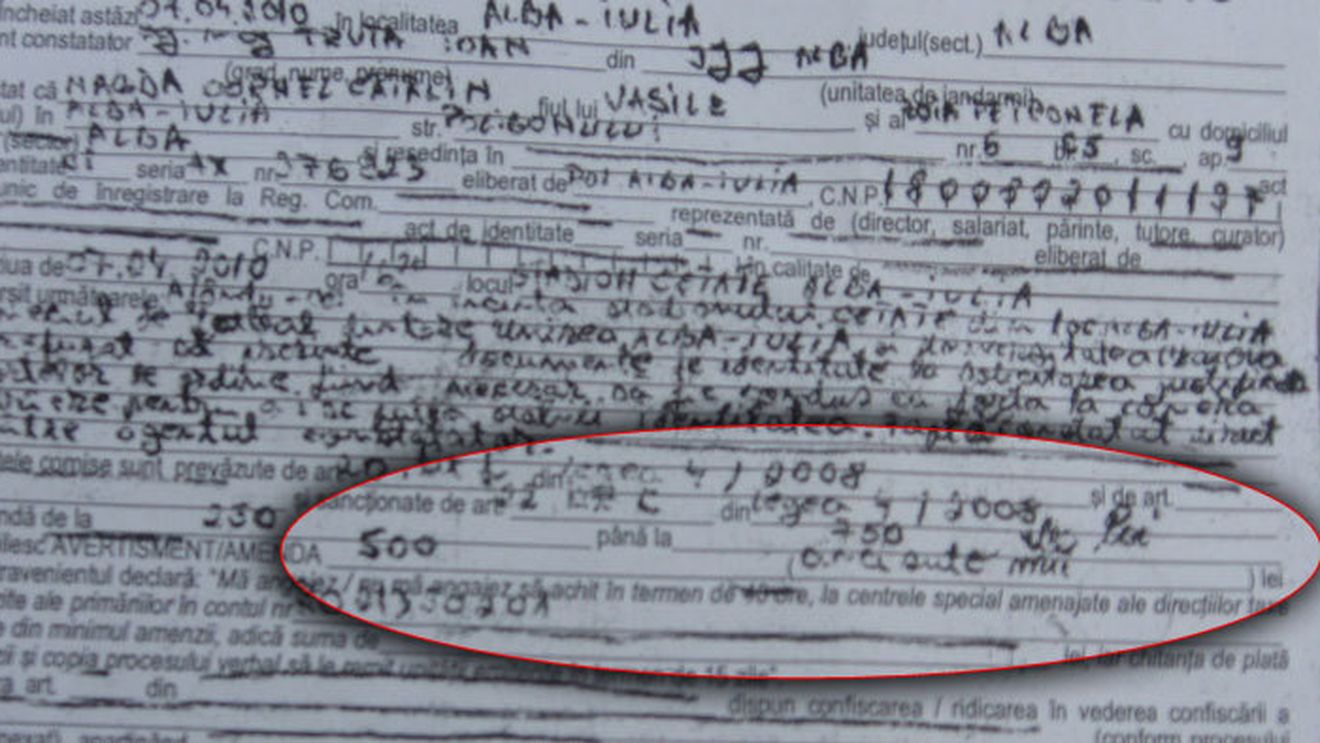 Un suporter albaiulian, amendat cu 5 miliarde de lei vechi!** VEZI AICI DE CE!