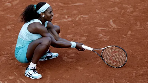 Serena Williams,** eliminată de Virginie Razzano în primul tur la Roland Garros