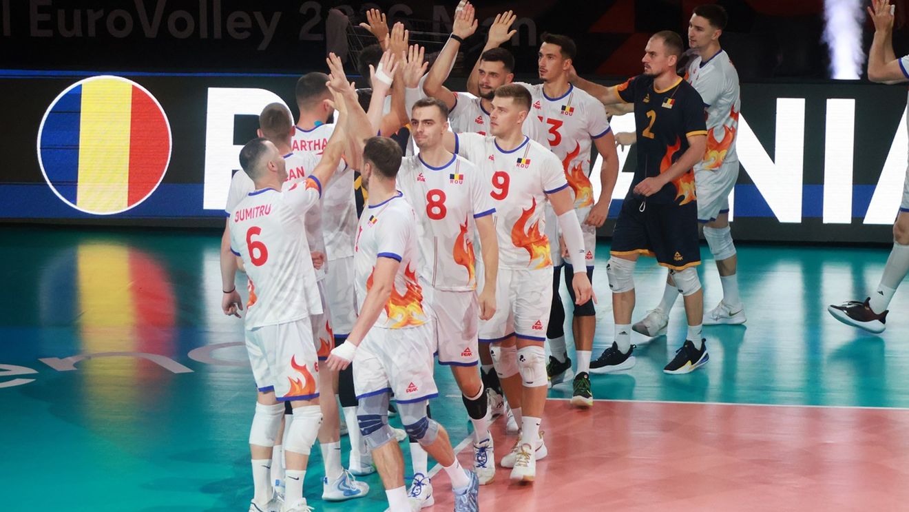 Cine transmite la TV România – Ucraina, în optimile Campionatului European de volei