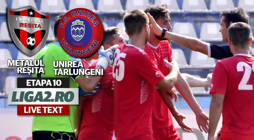 Metalul Reșița - Unirea Tărlungeni 3-1.** 