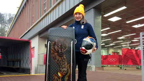 JO 2018. Maria Mazilu a adus Lupul dacic pe pârtia olimpică de la PyeongChang