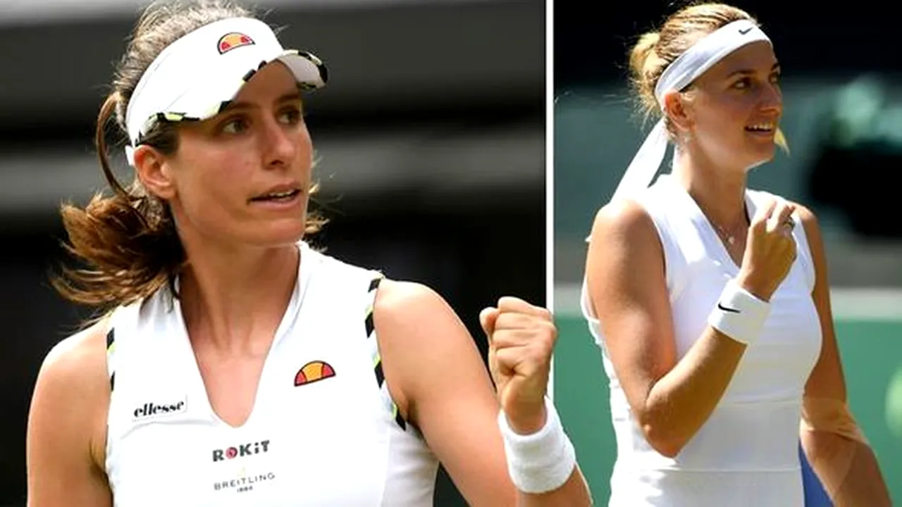 Wimbledon 2019: tabloul complet al sferturilor, în proba feminină. Cum s-a încheiat derby-ul zilei, Johanna Konta - Petra Kvitova