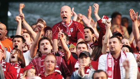 Invazia vișinie! "Allianz Arena", luată cu asalt de fanii CFR-ului!