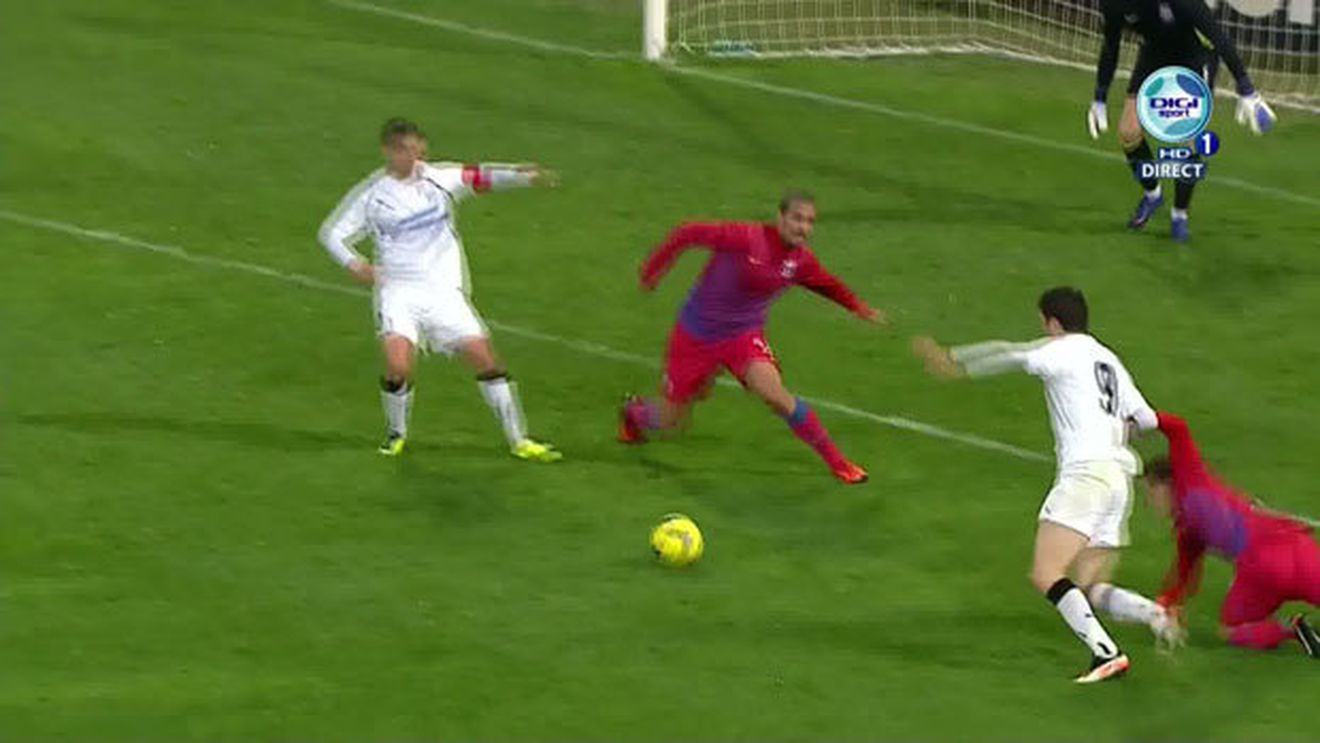 FOTO Steaua a scăpat la limită de emoții!** Faza ce putea întoarce soarta meciului cu Sportul