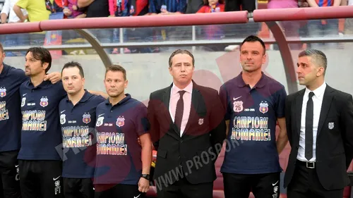 OFICIAL | Steaua a anunțat că Reghecampf și colaboratorii săi și-au reziliat contractele