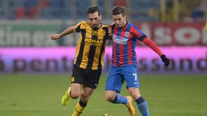 FC Brașov - Steaua 2-3, campioana trece pe primul loc. "Dubla" lui Rusescu salvează o nouă zi neagră pentru echipa lui Gâlcă