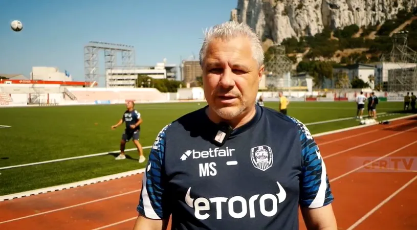 Marius Șumudică, show total: „Dacă CFR nu se califică, facem un foc de tabără în fața stadionului și ne ardem licențele”. Ce l-a deranjat în Gibraltar