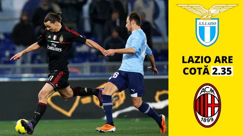 Lazio – Milan: 3 cote bune și nebune pentru sâmbătă seară!