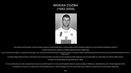 Minut de reculegere in Ungaria pentru Marian Cozma