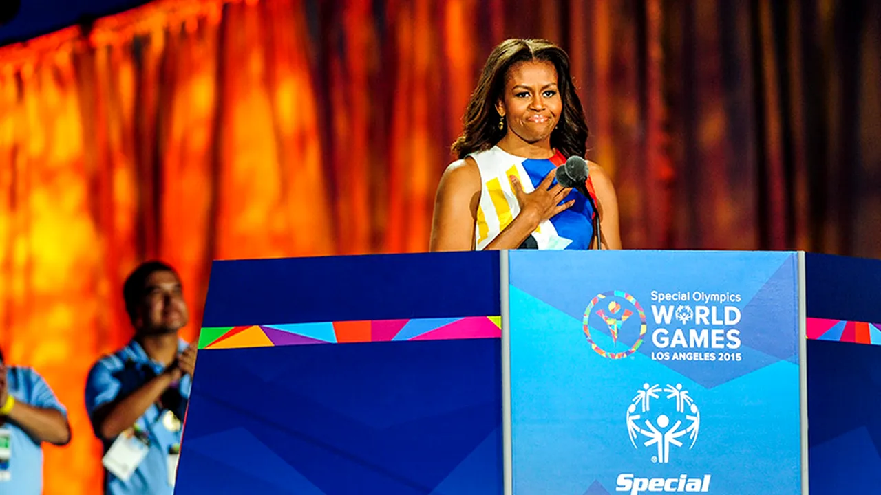 Michelle Obama a participat la deschiderea Jocurilor Olimpice Speciale: 