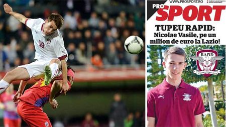 Nicolae Vasile, în atenția lui Lazio. Rapid cere 1000000 â‚¬